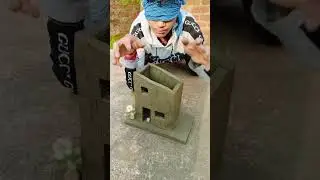 Mitti Ka Clay Ghar Build And Destroying Kar Diya Pt-2 #shorts
