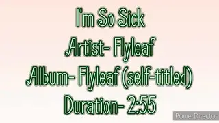 I'm So Sick by Flyleaf (Lyric Video)