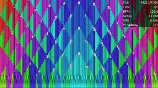 (Single art tester) My attempt at recreating wally ng's MIDI art. (#4, compiled version.)