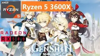 Genshin Impact Ryzen 5 3600x with Rx 580 8GB 16GB RAM Gameplay