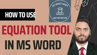 How to Use Equation Tool in MS Word | VU Smart Minds | Urdu/اردو