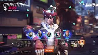Overwatch 2 COMPETITIVE - KIRIKO/MERCY Healer Edition 15