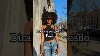 Penteado fácil😍 #shorts #cachos #cabelos #cacheadas #crespa #penteados #cabeloscacheados #lisoo #fy