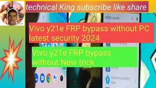 Vivo y21e FRP bypass without PC 2024/Vivo y21e FRP remove without PC latest security 2024