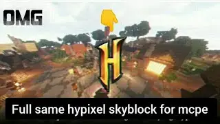 best skyblock server for mcpe like hypixel | completely same + minion