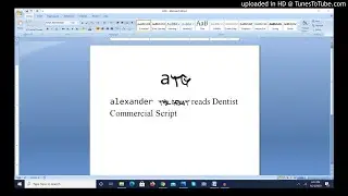 Alexander The Great reads Dentist Commercial Script