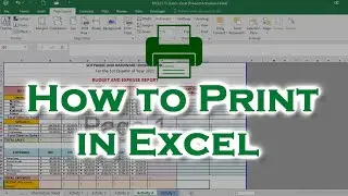 How to Print in EXCEL (Quick Tutorial)