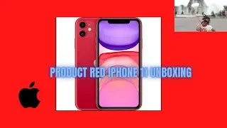 Product red iPhone 11 unboxing