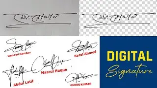 How to Create Digital Signature in Photoshop | Digital Signature - Photoshop tutorial