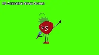Vegetables and Fruits Dance Animation (Green Screen)