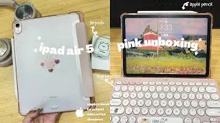 ipad air 5 unboxing (educational discount free airpods!)