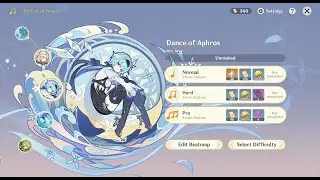 Dance of Aphros All Difficulties | Genshin Impact
