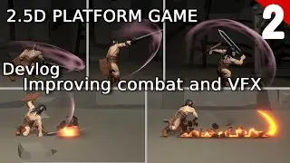 Improving combat & VFX | Devlog #2 | Barbarian platformer