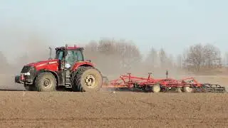 CASE IH MAGNUM 340 и Tiger-Mate 255.Культивация.