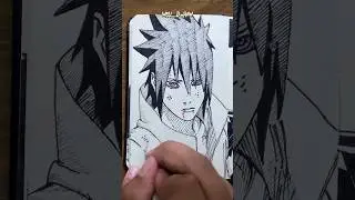 [ASMR] Drawing Sasuke 🐍 - Naruto Shippuden 
