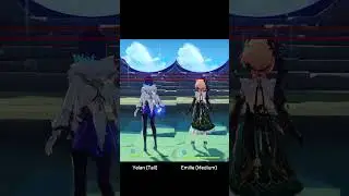 EMILIE HEIGHT // Extra proof that she is Medium height (like Ayaka) #emilie #genshinimpact #height