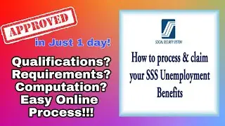 SSS Unemployment Benefit How to Apply | Online Application | Get approve in 1 day | Tagalog Tutorial