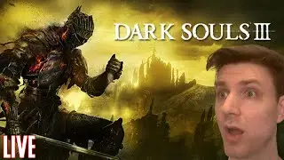 DARK SOULS 3 Part 4 (NO DODGE ROLL ONLY SHIELD) - First Impression Live Commentary stream