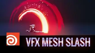 VFX (Melee Slash) 3D Mesh using Houdini
