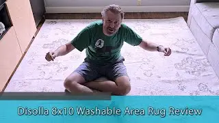 EASY WAY TO CHANGE YOUR LIVING ROOM LOOK - Disolla 8x10 Washable Area Rug Review