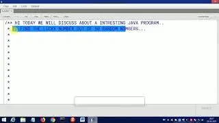 Java program to find lucky number by using random function.Intresting program