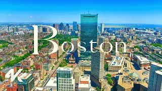 Boston Aerial View Tour 4k Drone 2023 - City of Boston, Massachusetts, USA