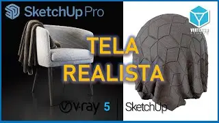 REALISTIC FABRIC SETTINGS | Vray 5 - Sketchup | 09 of 30