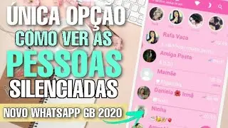 COMO VER AS PESSOAS SILENCIADAS DO NOVO WHATSAPP GB