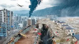 Mass Evacuation in Japan! Earthquake M-7.1 destroyed roads and houses in Miyazaki, tsunami warning