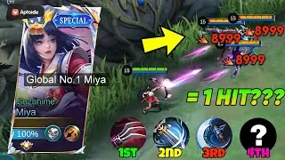 GUIDE MIYA B*LLYING THESE META HEROES IN SOLO RANK!💀 BEST RECOMMENDED BUILD AND EMBLEM 2025 MIYA!!