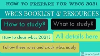 WBCS PREPARATION || WBCS 2021 PREPARATION TIPS || WBCS BOOKLIST || HOW TO CRACK WBCS 2021 PRELIMS