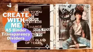 How I Make A5 Binder Transparency Dividers | Create With Me | December 2023