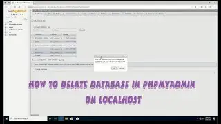 How to Delete Database in phpmyadmin on localhost