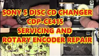 SONY CDP-CE415 SERVICING AND REPAIR. ROTARY ENCODER MODE SELECT SWITCH REPAIR FIX