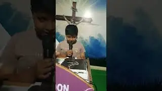 harsha Raj singing  in church sunday morning