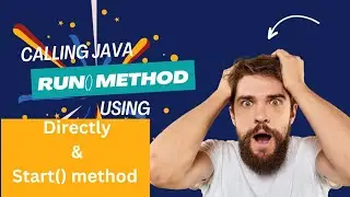 Java program to Demonstrate Calling Run() method of thread directly and using start() method.