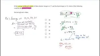The Average of Unknown Numbers (GRE Quantitative/Math Practice)