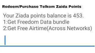 How to Redeem Telkom Zaida Points || Purchase Telkom Zaida Points