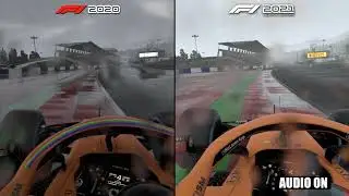 F1 2021 vs F1 2020 - McLaren at Red Bull Ring - Wet Weather