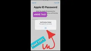 Fix💯💯💪💪  ''This Apple 🆔 is not active'' /appear when you  trying sign out from iCloud account