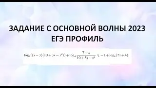 длинное логарифмическое неравенство с реального ЕГЭ