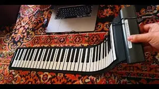 Trying Out USB MIDI Roll-Up Piano with Hauptwerk