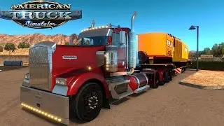 American Truck Simulator Kenworth W900 Mega Load. Sorry about my voice mic jacked up..