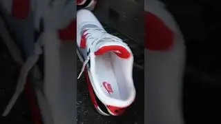 Nike Air Max red and black socks