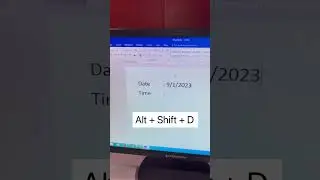 Ms word me shortcut key se date & time 
