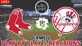 WATCH: Boston Red Sox vs New York Yankees | LIVE Play-By-Play & Scoreboard | Game 2 (6/10/23)
