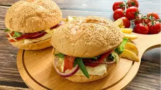 THE BEST BURGER EVER !  HALLOUMI BURGER | Vegetarian Recipe