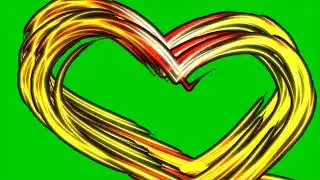 Animated Heart Green screen