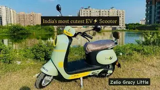 India’s most Cutest EV⚡️Scooter Zelio Gracy little 