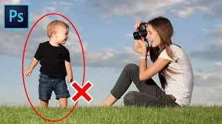 REMOVE PEOPLE or ANYTHING from Photo 1-Min  Just 3-steps in Photoshop